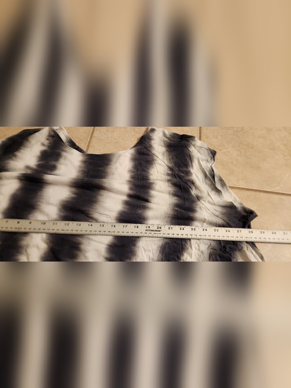 Free People Xl Or L Black And White Tie-Dye Midi Dress - Picture 8 of 11